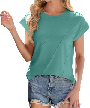 T Shirts for Women T Shirts for Women Trendy Womens T Shirts V Neck Short Sleeve Casual Loose Basic Tees Tops