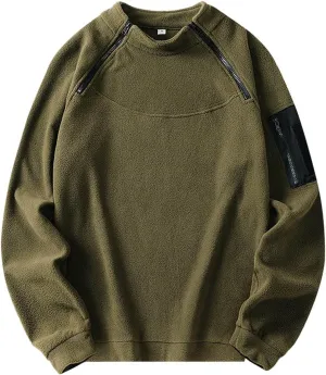 Tactical Combat Fleece Pullover Jacket Men's Military Athletic Sport Jumper Tops Army Windproof Pullover