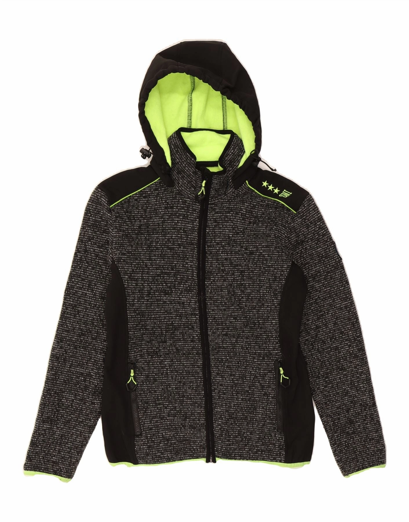 Flexible Elbow Panels Boys Hooded Windbreaker Jacket 15-16 Years XL