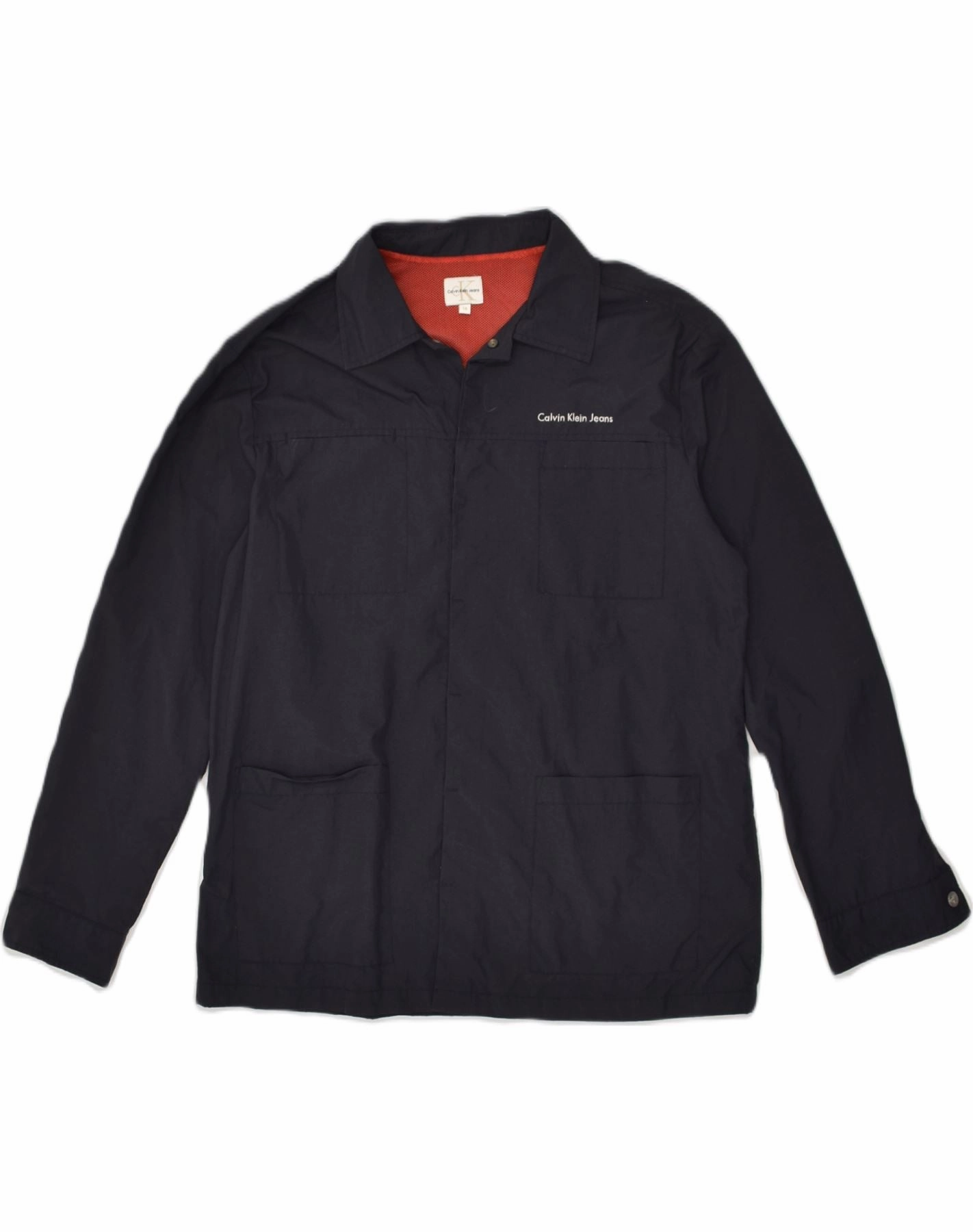 Build CALVIN KLEIN JEANS Boys Utility Jacket 13-14 Years Navy Blue Nylon