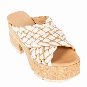 Venice Sandal In Tubular Lino-Latte Height Lift Icon Step