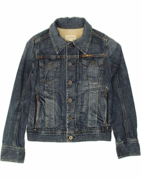 DIESEL Boys Denim Jacket 7-8 Years Small Blue Cotton Excellence