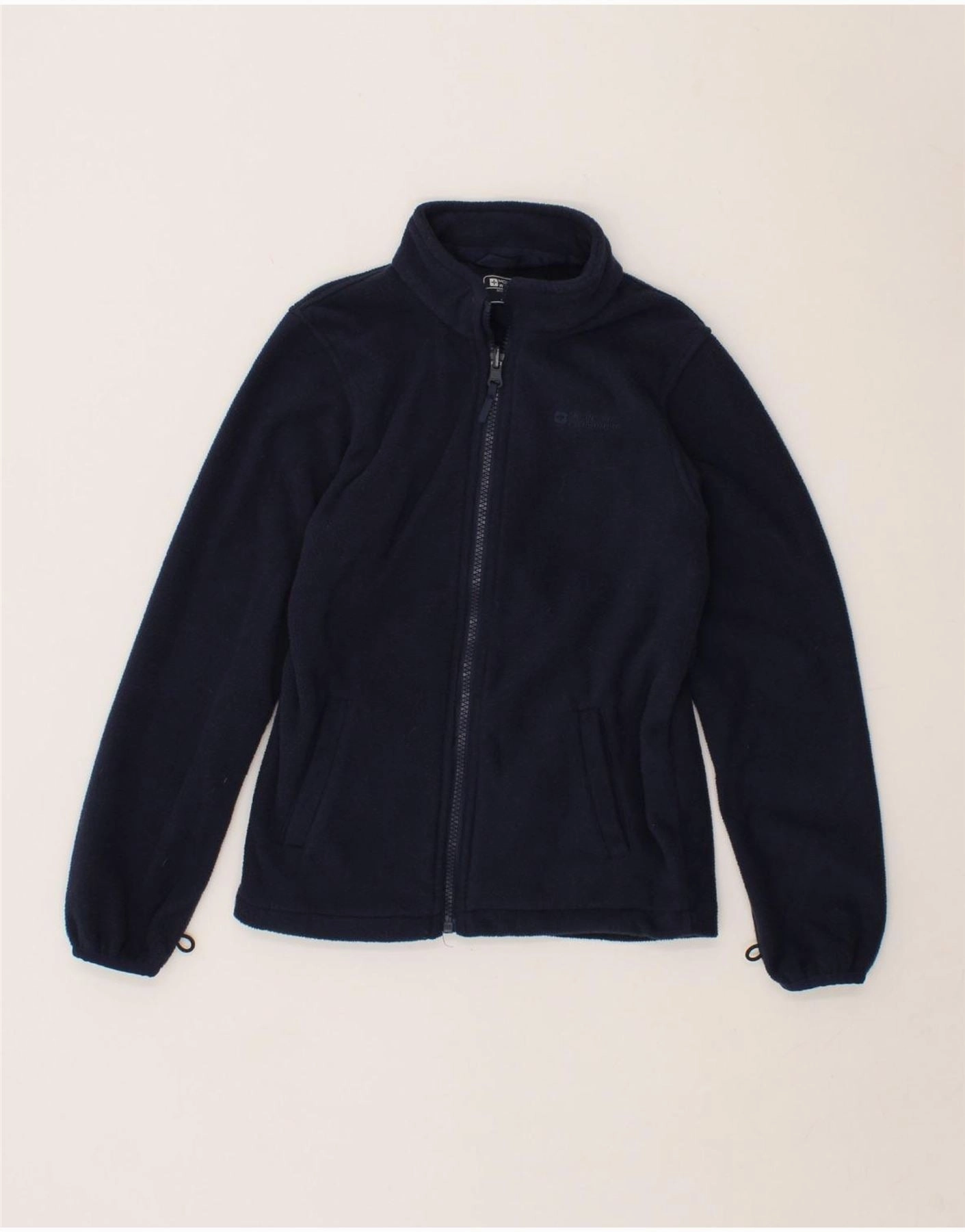 multiple pockets MOUNTAIN WAREHOUSE Boys Fleece Jacket 9-10 Years Navy Blue Polyester