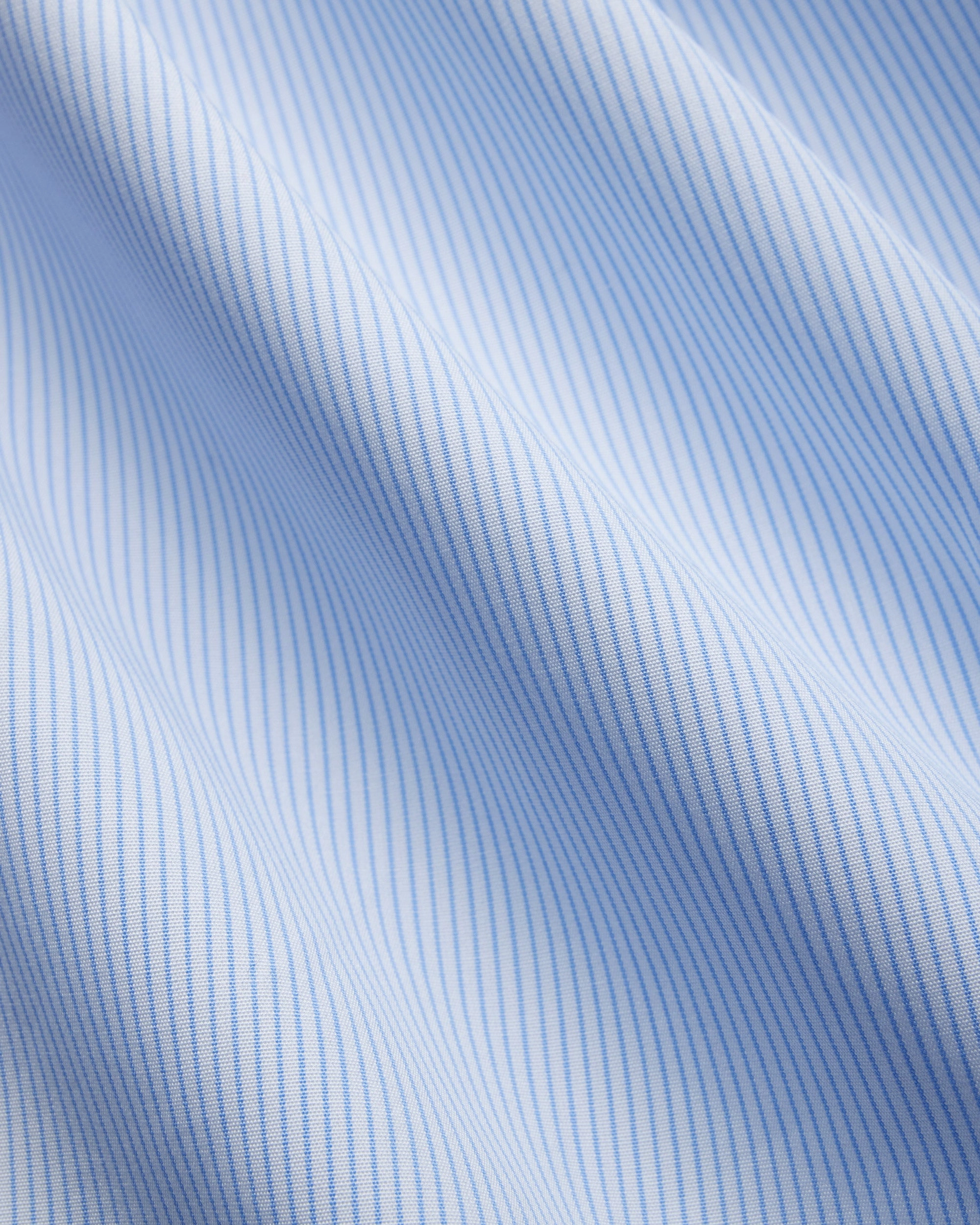 Unisex Choice Reinforced Collar Made-in-USA Thomas Mason Blue Pinstripe Button Down Shirt - Regular Fit