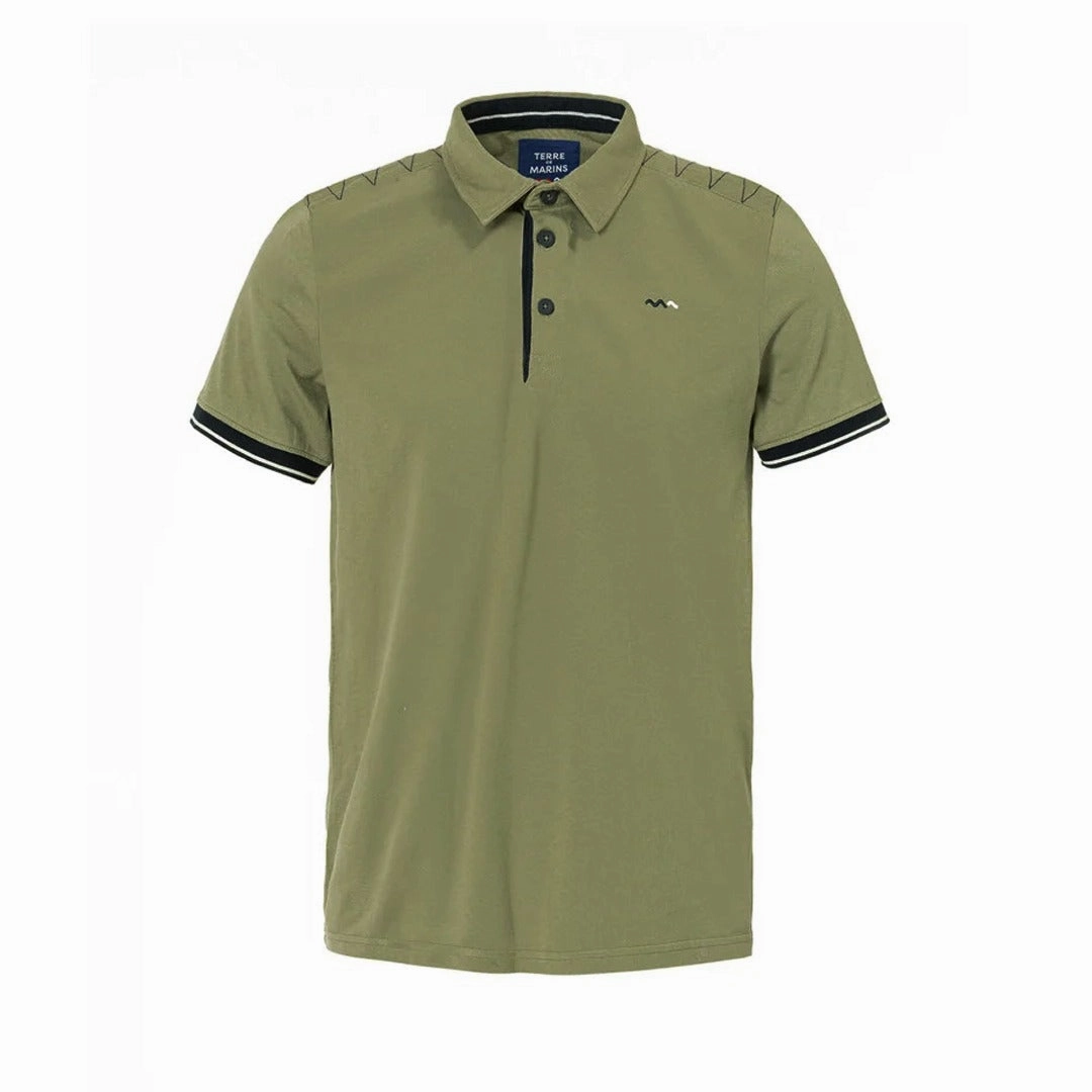 Terre De Marins Italia Green Polo short sleeved Easy Wear Look