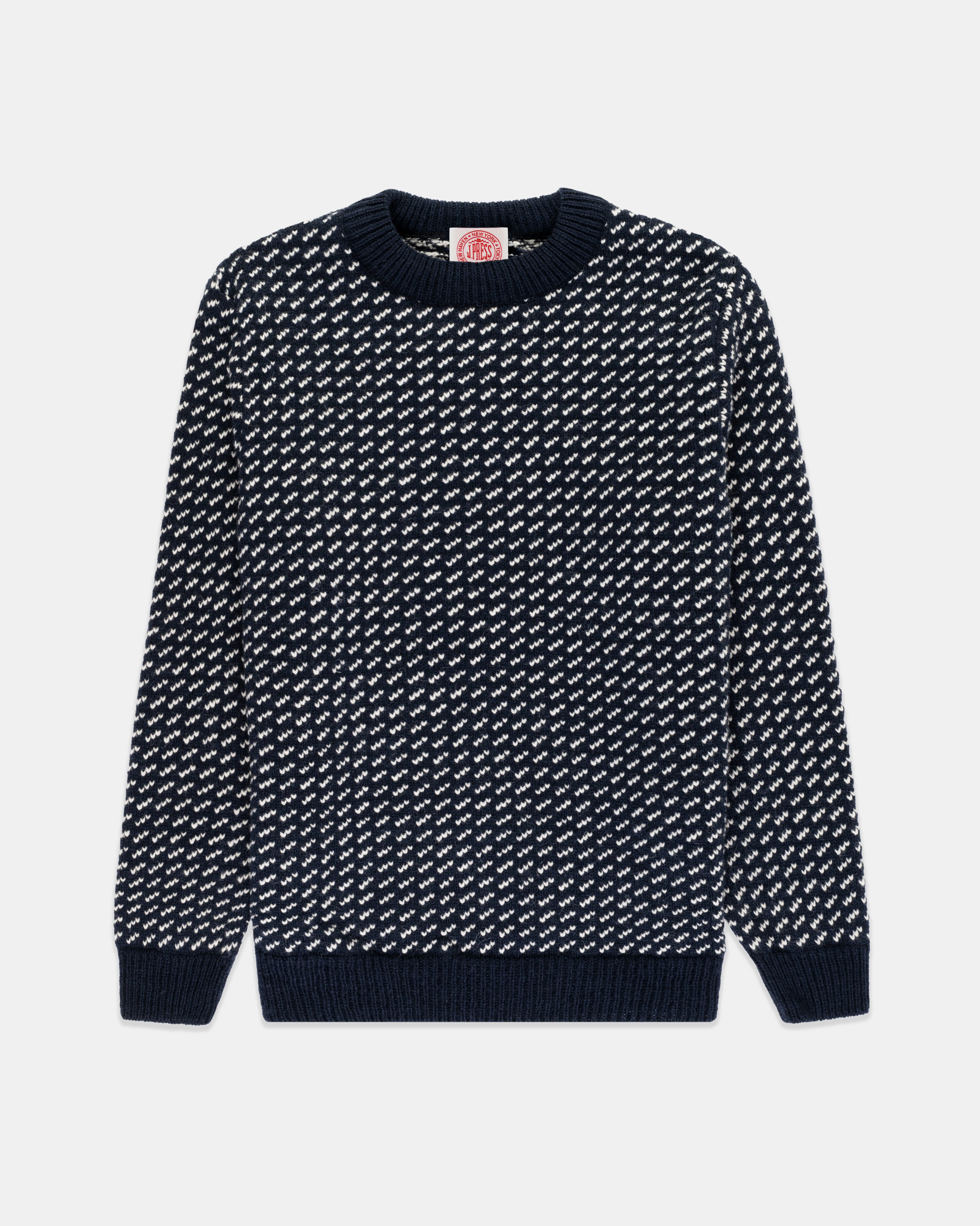 Effortless Knit Made-in-Norway Fisherman Wool Sweater