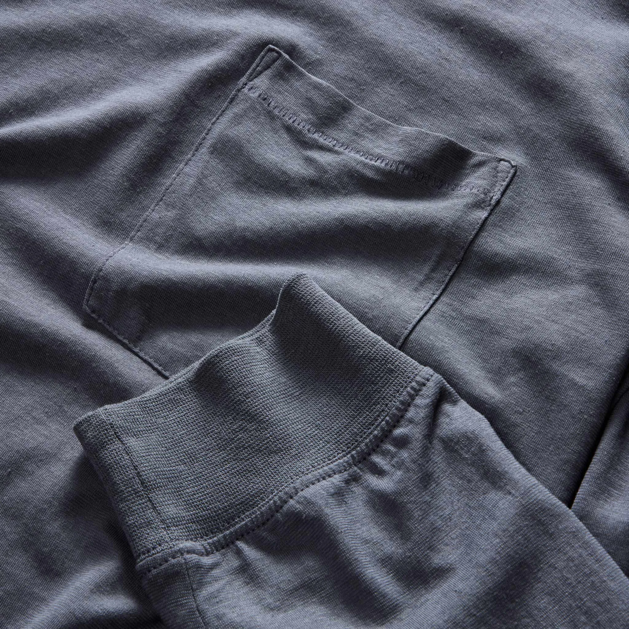The Cotton Hemp Long Sleeve Tee in Navy Holiday Outfit Style