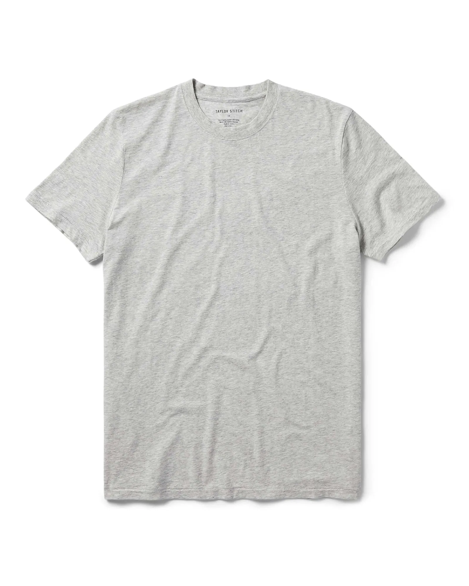 The Cotton Hemp Tee in Heather Grey Everyday Look Wear