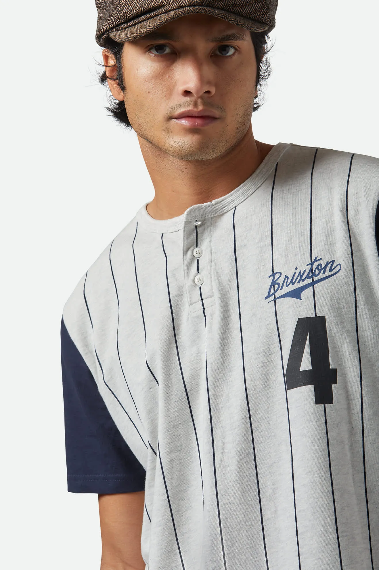 The League Baseball T-Shirt - Heather Grey Ash/Washed Navy Work efficiency