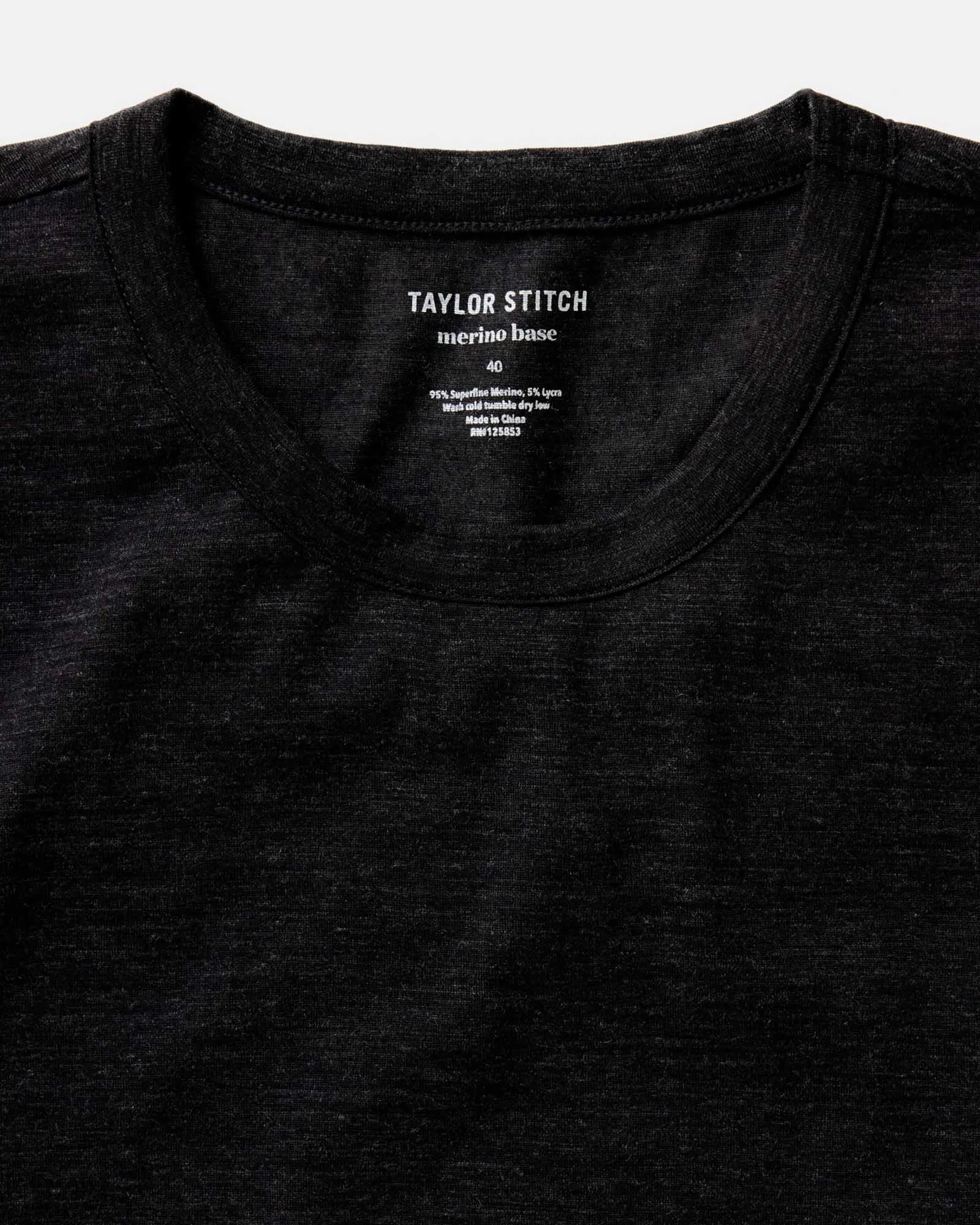 LowImpactDye Vibrant Prints The Merino Tee in Heather Black