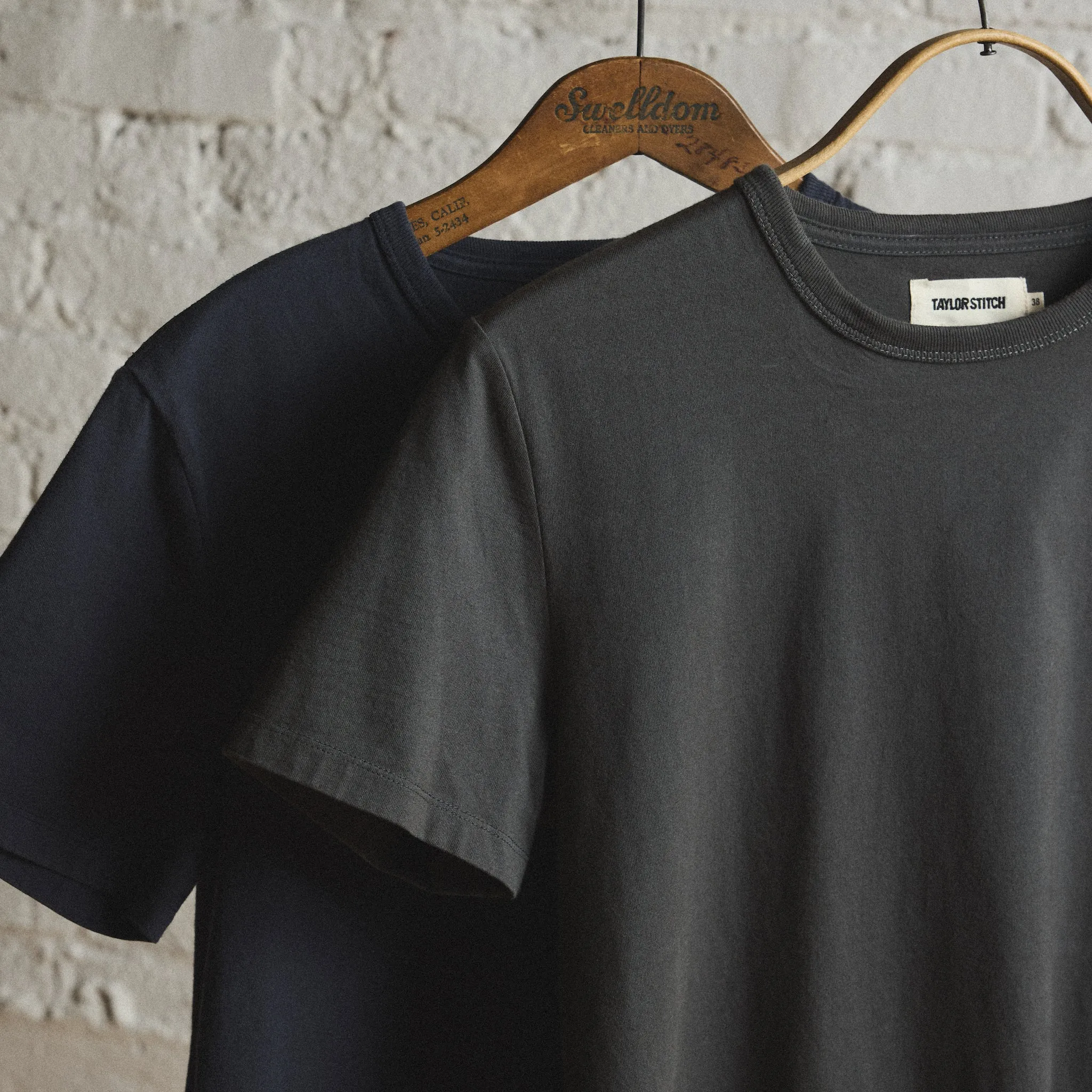 The Organic Cotton Tee in Faded Black Durable Colorfast Finish easygoing look