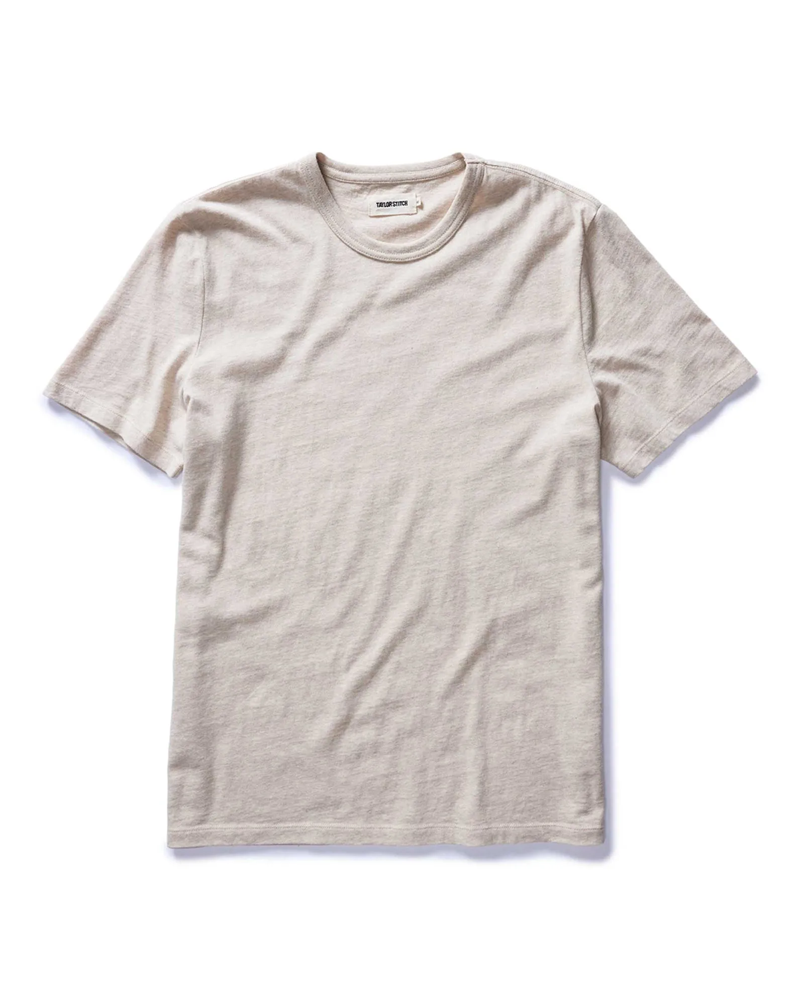 The Organic Cotton Tee in Heather Oat Classic Style Trend