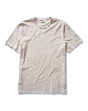 The Organic Cotton Tee in Heather Oat Classic Style Trend