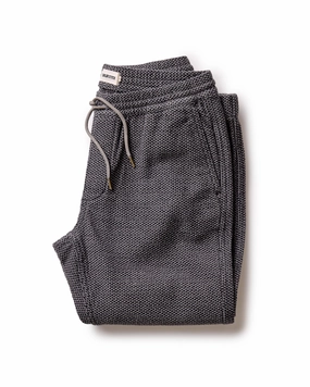 The Apres Pant in Charcoal Sashiko Trendy Layering