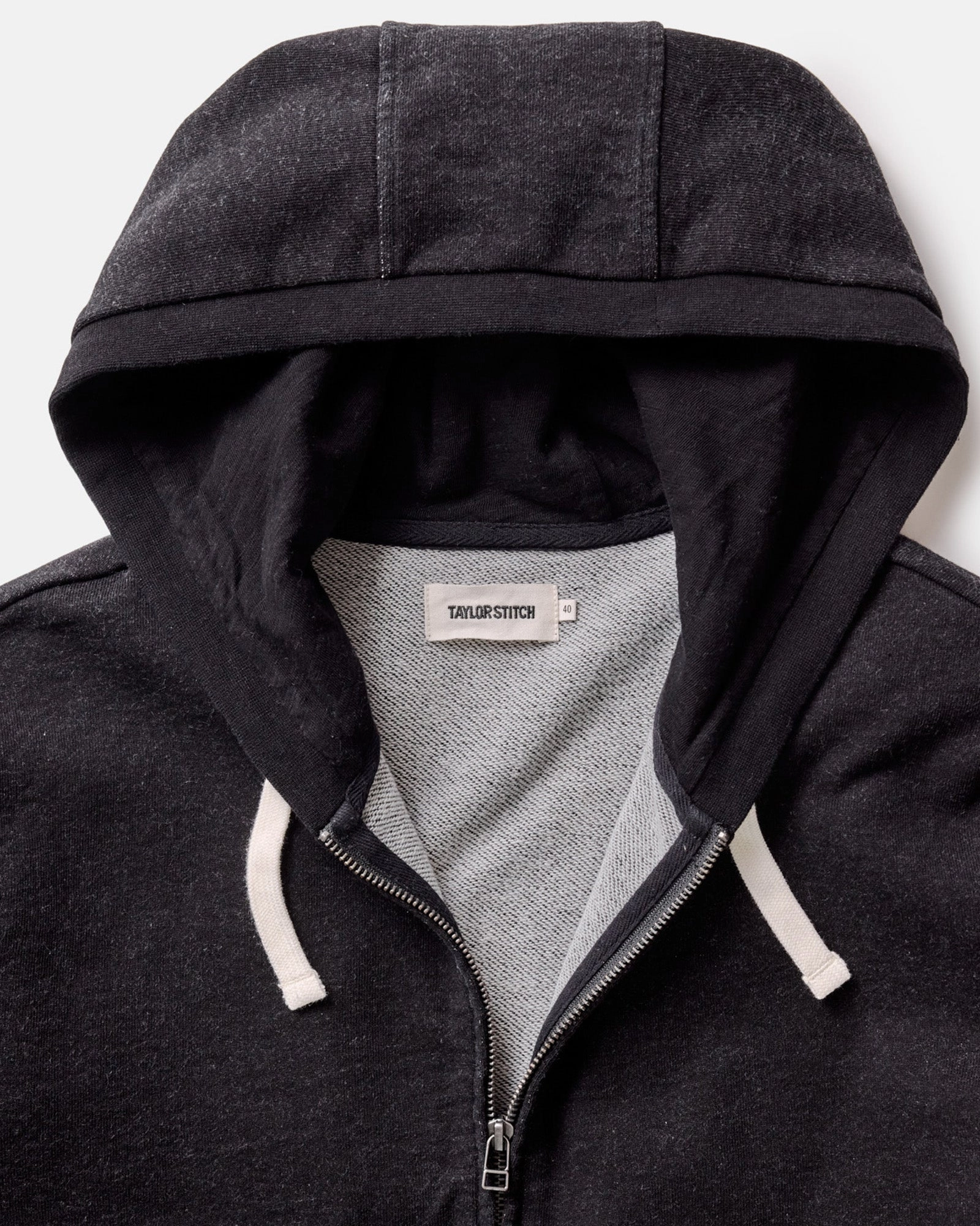 The Apres Zip Hoodie in Black Indigo Terry Outdoor Duty