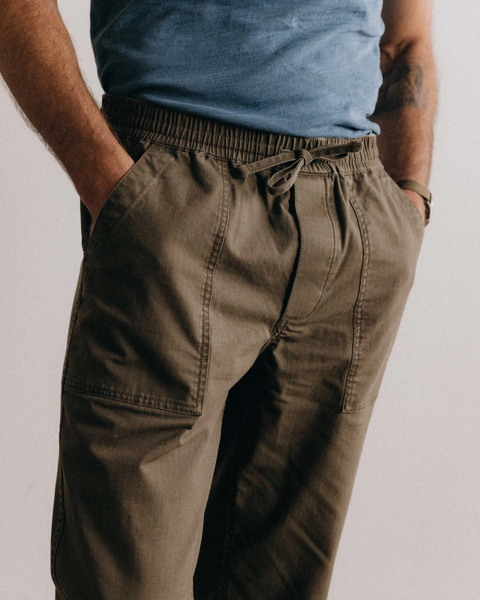 Convertible legs Durable Activewear The Breakwater Pant in Mushroom Ripstop