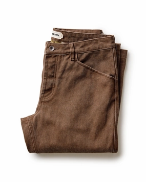 The Camp Pant in Aged Penny Chipped Canvas Snag Free Fabric Stylish Appearance