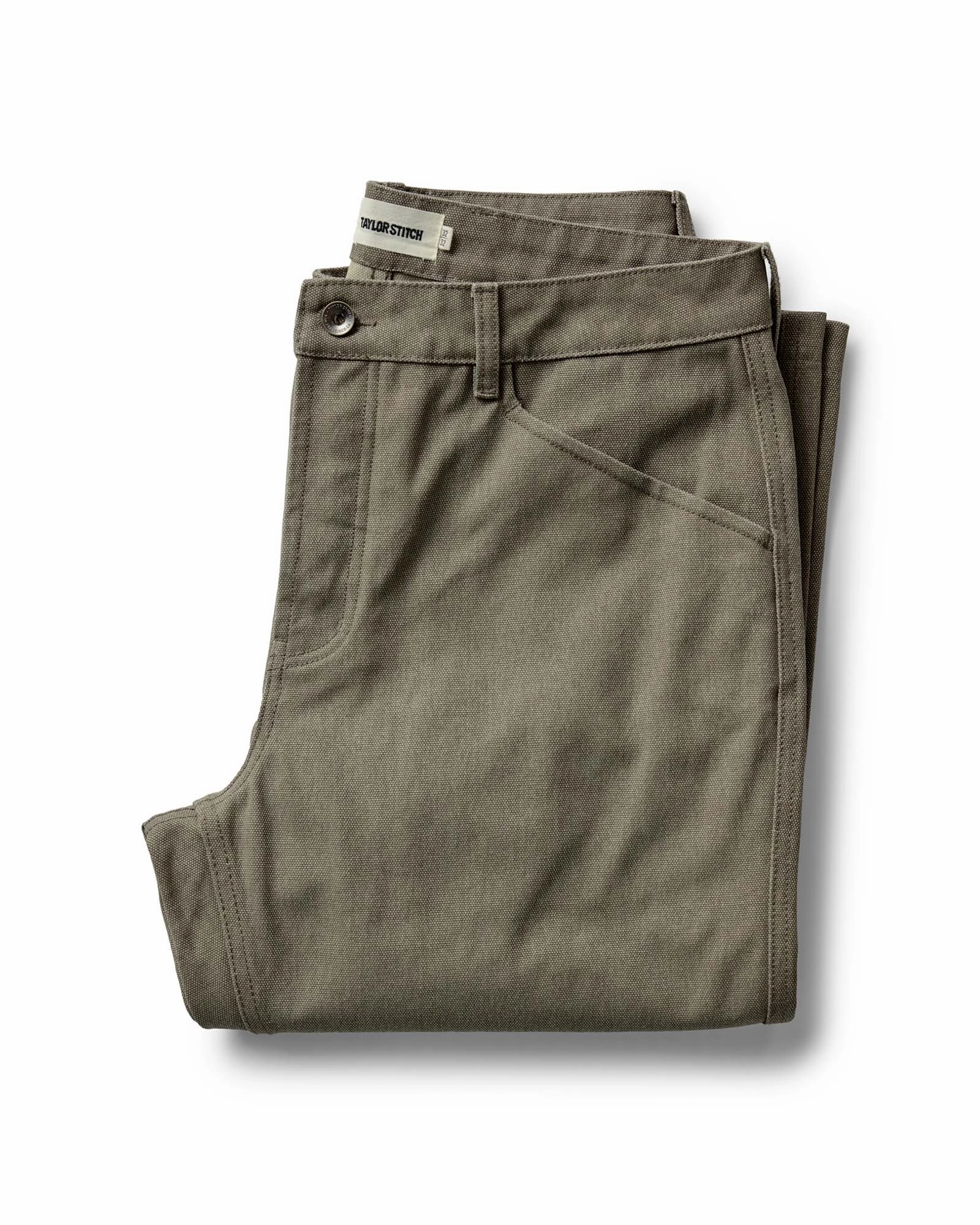 The Camp Pant in Stone Chipped Canvas HiddenDrawcord Casual Performance Fit