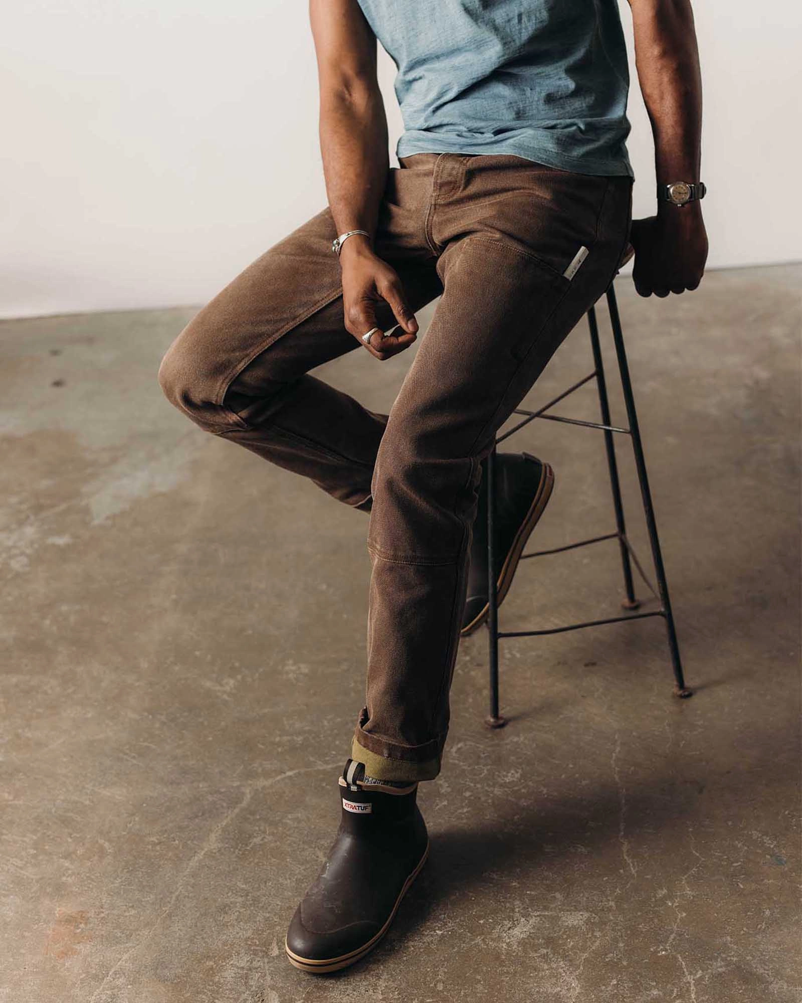 Modern Style Flex Wear The Chore Pant in Aged Penny Chipped Canvas
