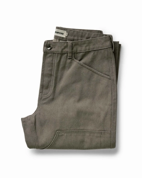 Performance Support Tailored Silhouette The Chore Pant in Stone Chipped Canvas