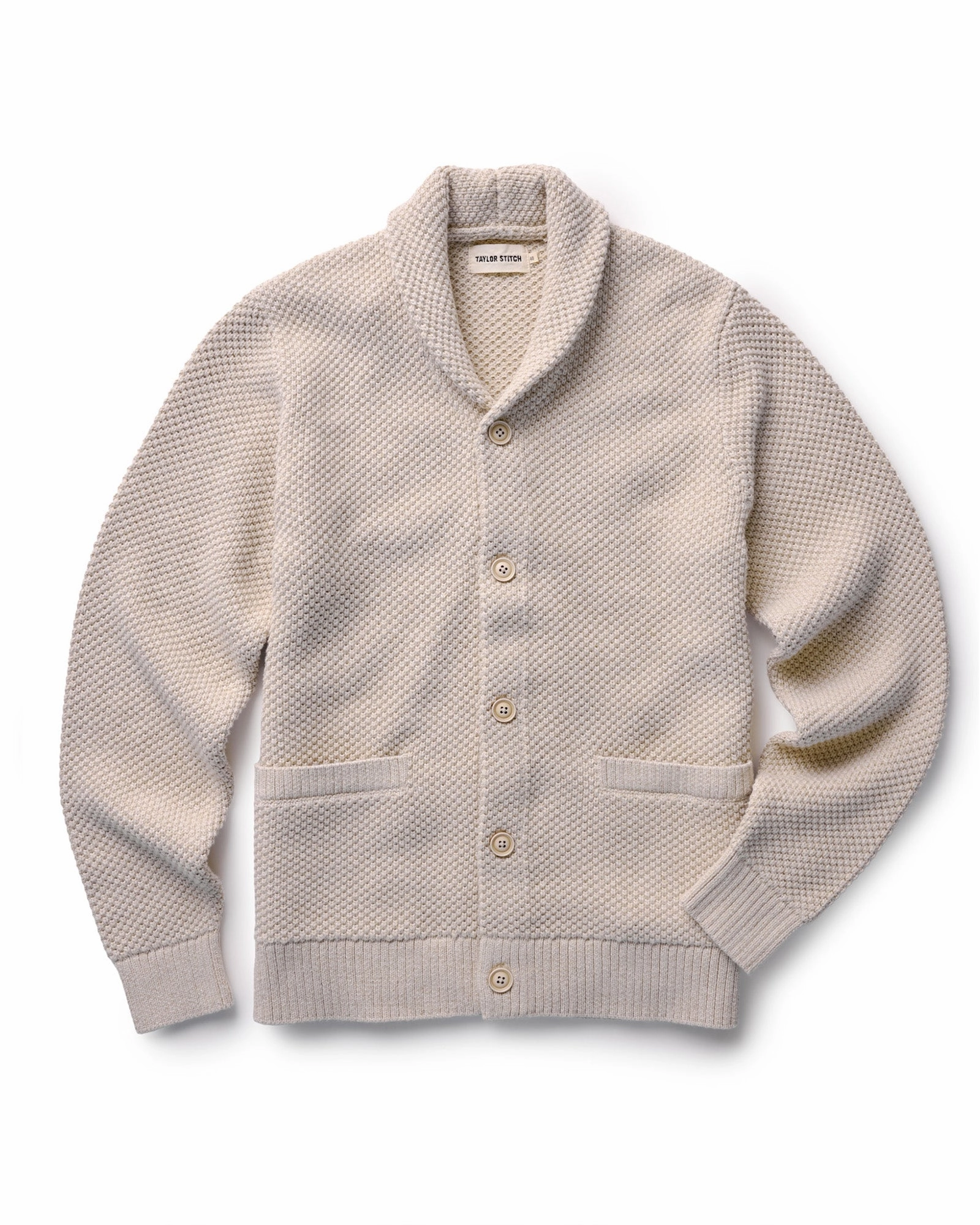 Non Static Fiber Tech The Crawford Sweater in Marled Natural