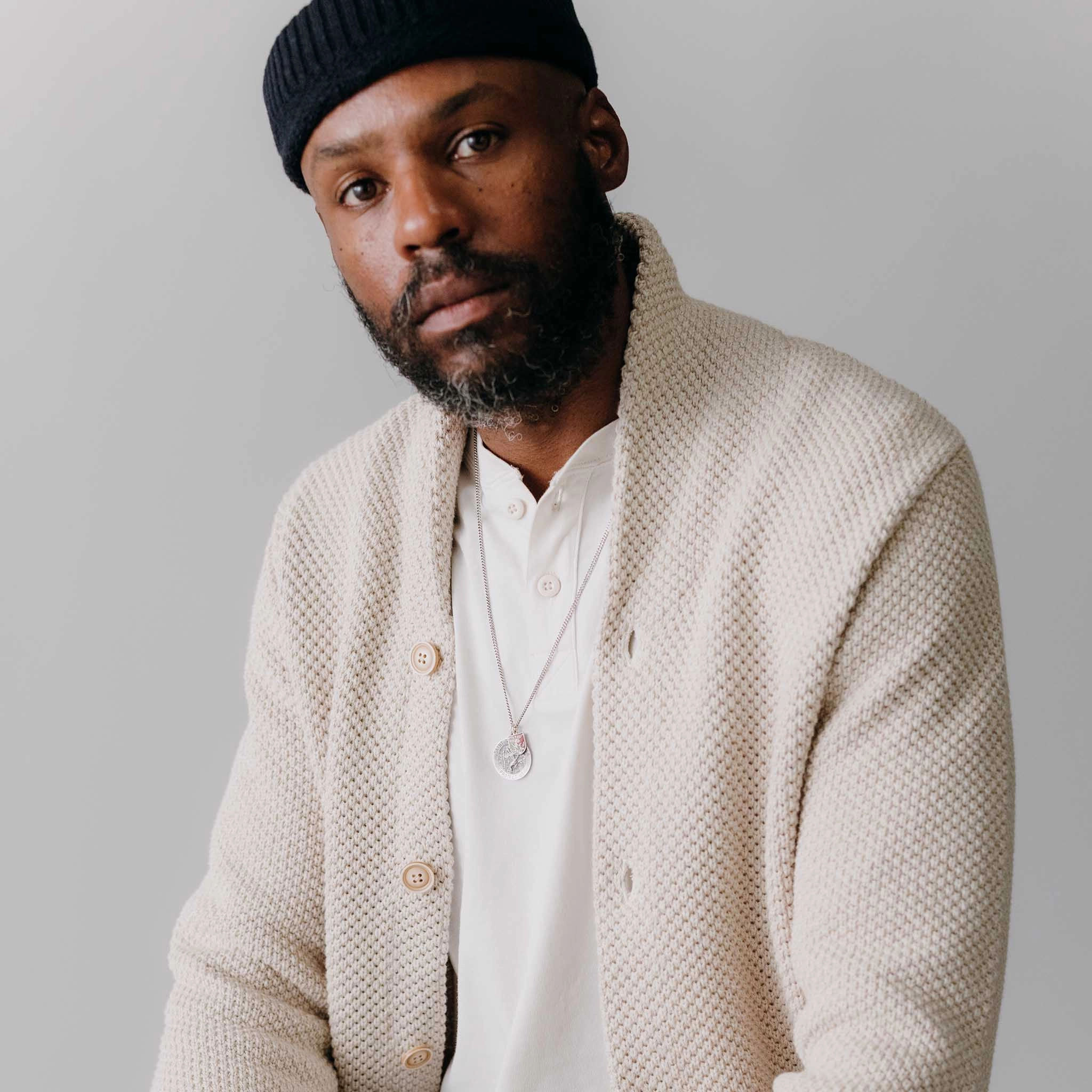 The Crawford Sweater in Marled Natural Soft Warmth