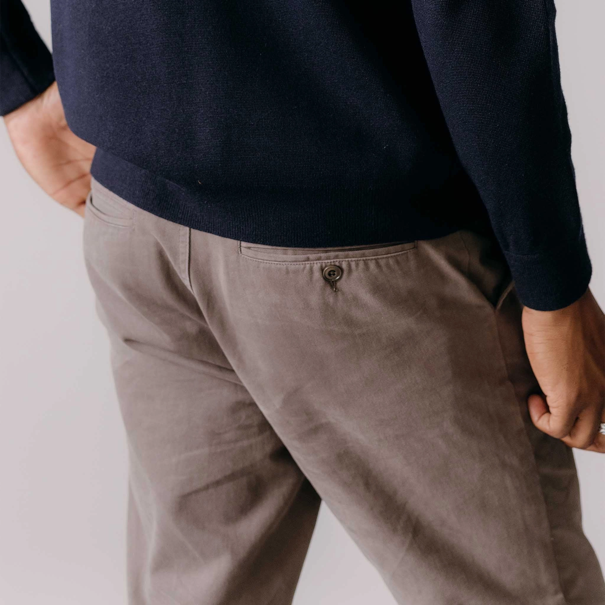 The Democratic Foundation Pant in Organic Espresso Multi Pocket Design