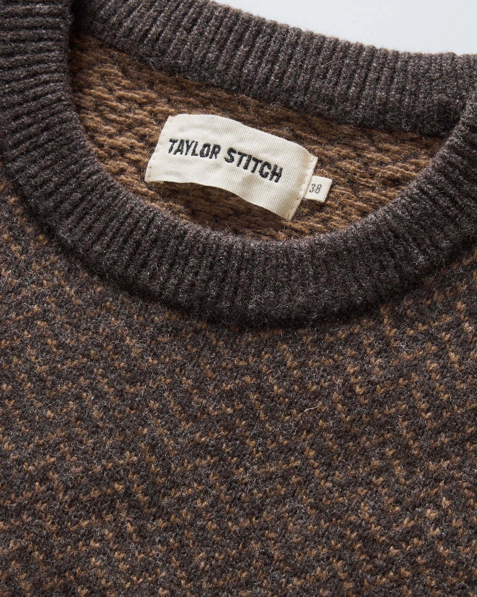 Static Reducing Finish The Eddy Crew in Coffee Herringbone