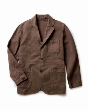 The Foundation Sportcoat in Organic Espresso Twill Support Wrinkle Resistant Material