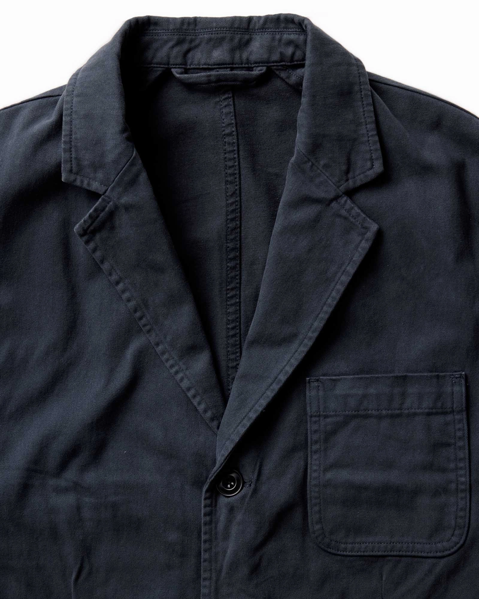 UV Protective Layer Support The Foundation Sportcoat in Organic Navy Twill