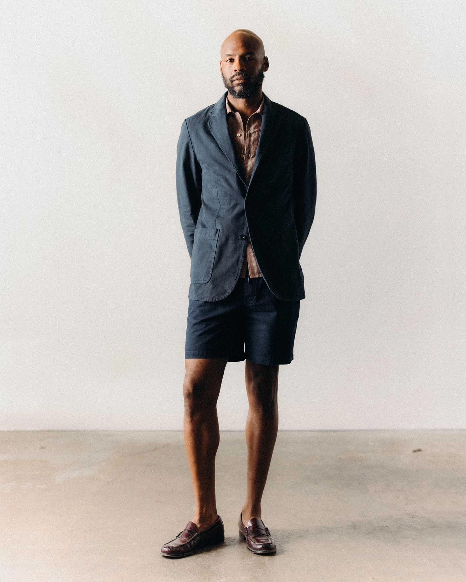 MultiPocketDesign The Foundation Sportcoat in Organic Navy Twill