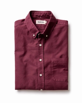 Striped style Pullover Design The Jack in Burgundy Oxford
