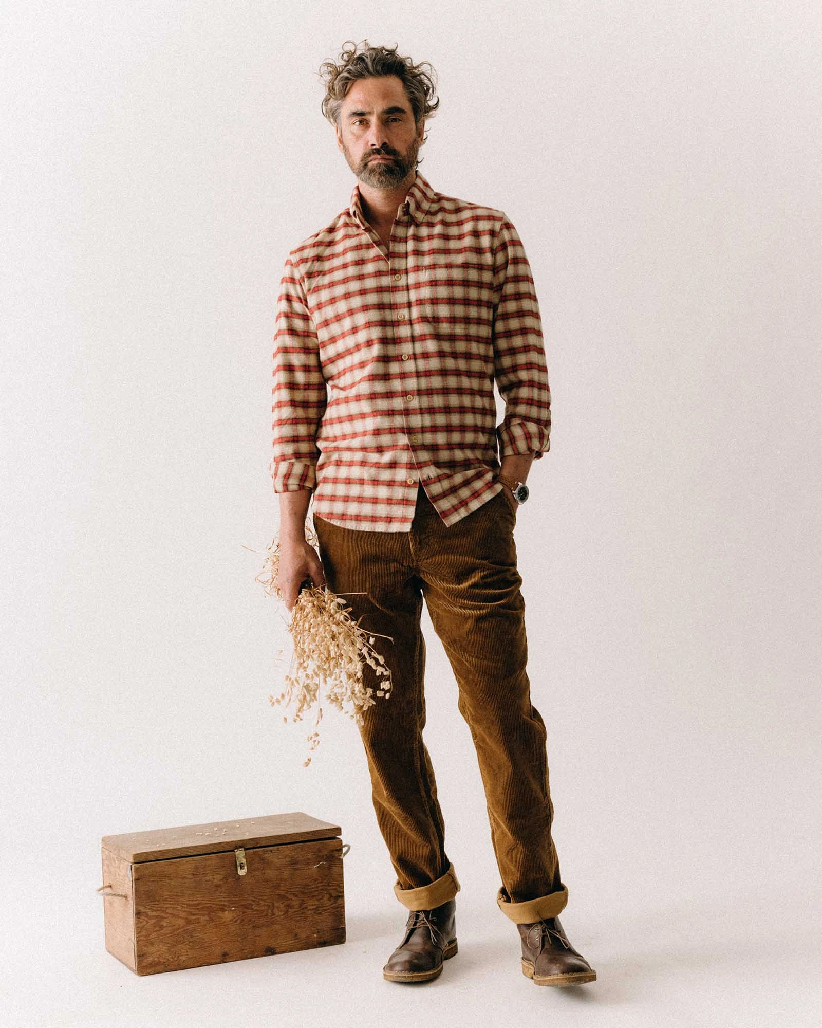 EasyCare Fabric The Jack in Cardinal Plaid Flannel