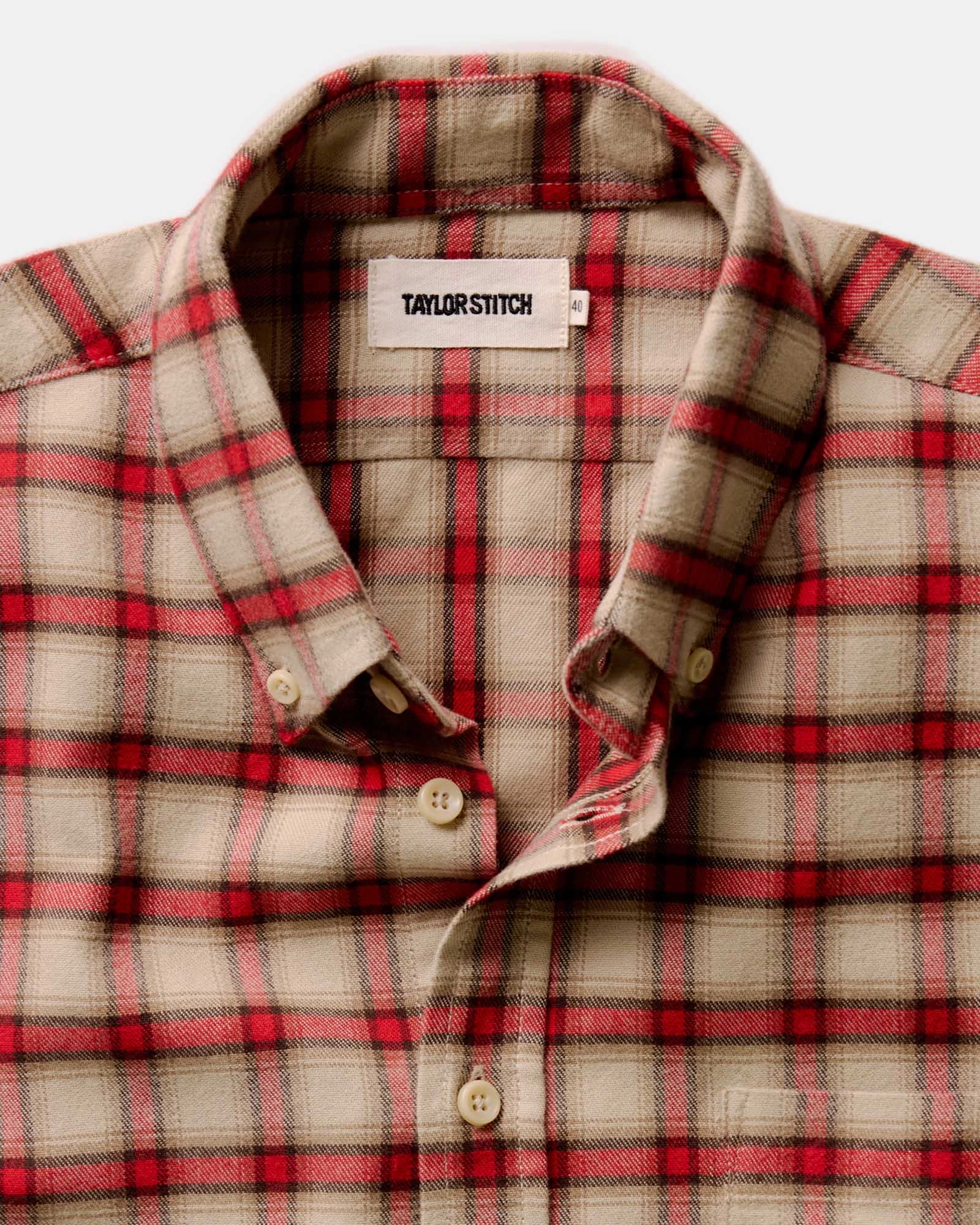 The Jack in Cardinal Plaid Flannel Petite Cut