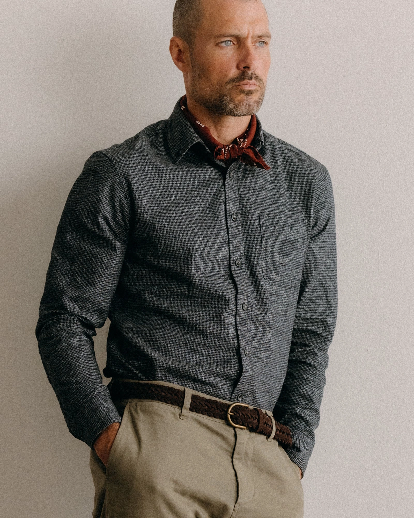 Corporate Retreat The Jack in Dark Navy Houndstooth