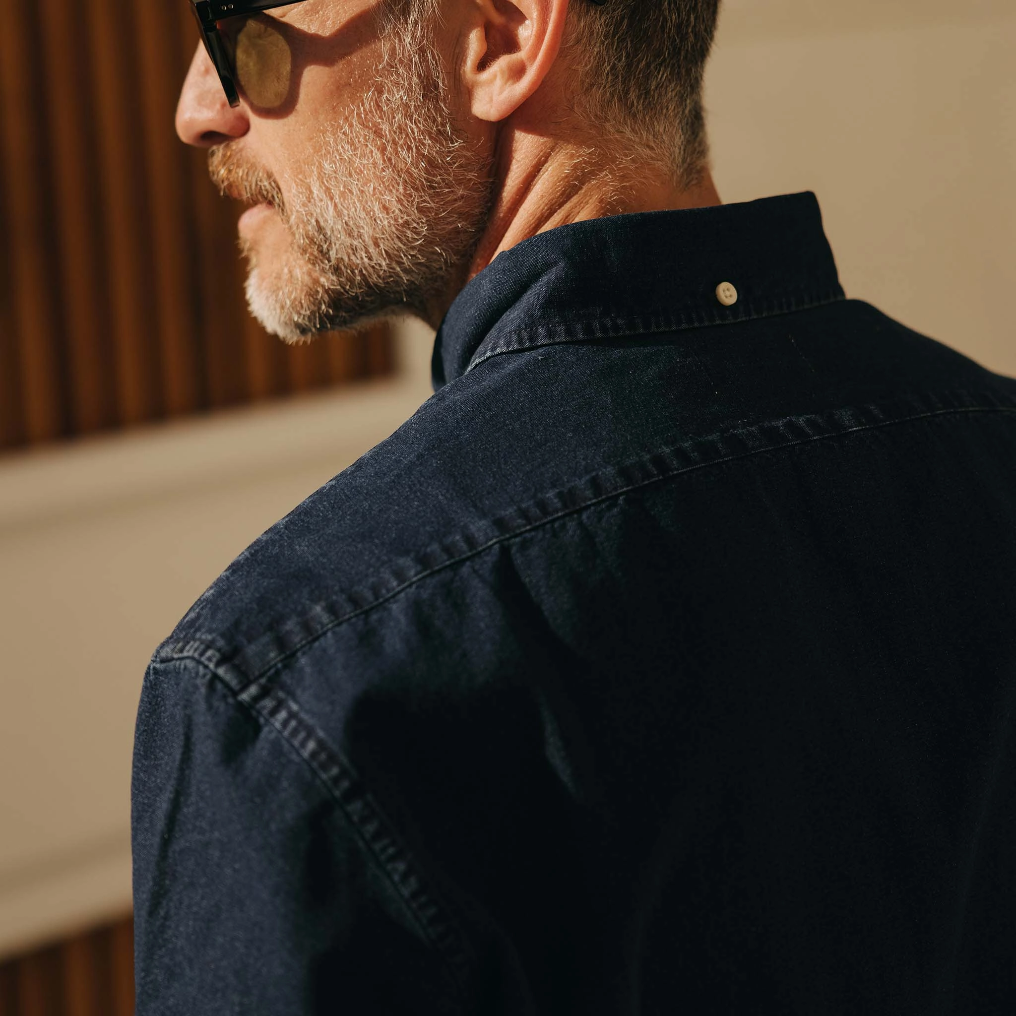 Reinforced Elasticity The Jack in Rinsed Indigo Oxford
