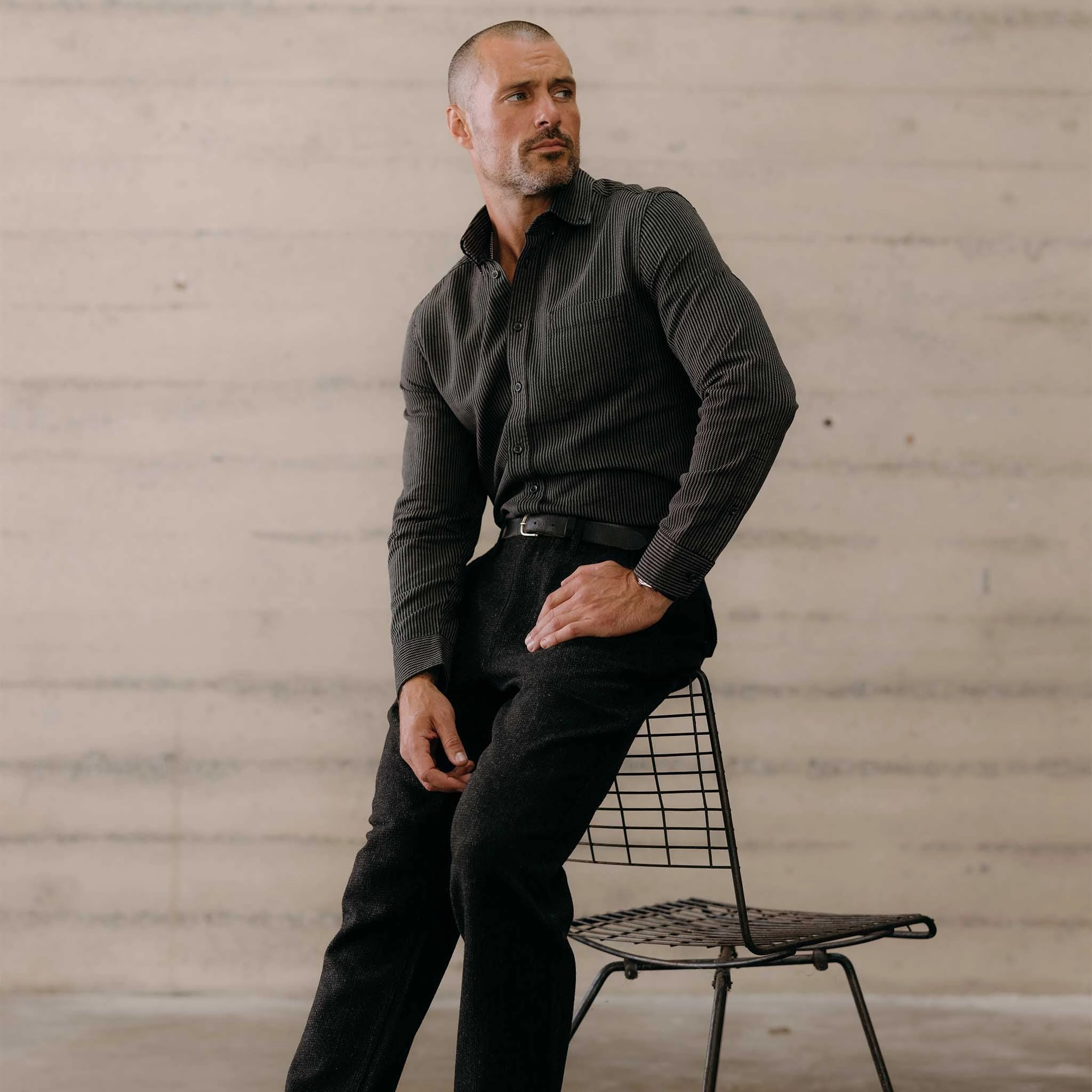 The Jack in Roped Black Indigo Oversized style