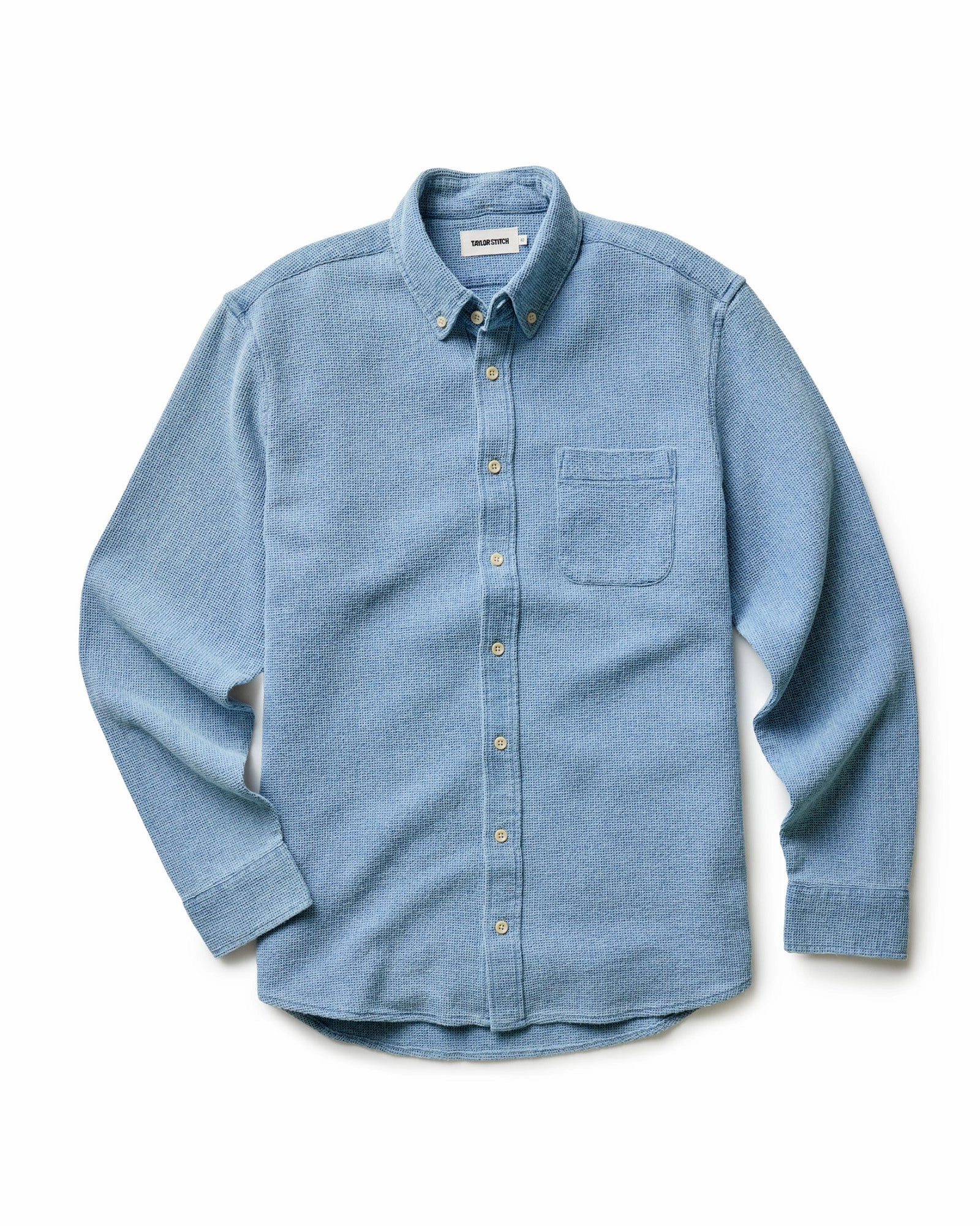 checkered pattern The Jack in Washed Indigo Waffle