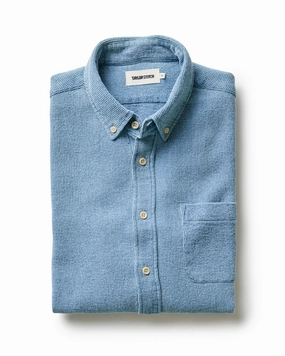 The Jack in Washed Indigo Waffle Wrinkle-Resistant Street Fashion