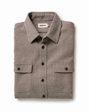 The Ledge Shirt in Army Linen Tweed Wardrobe Must-Have