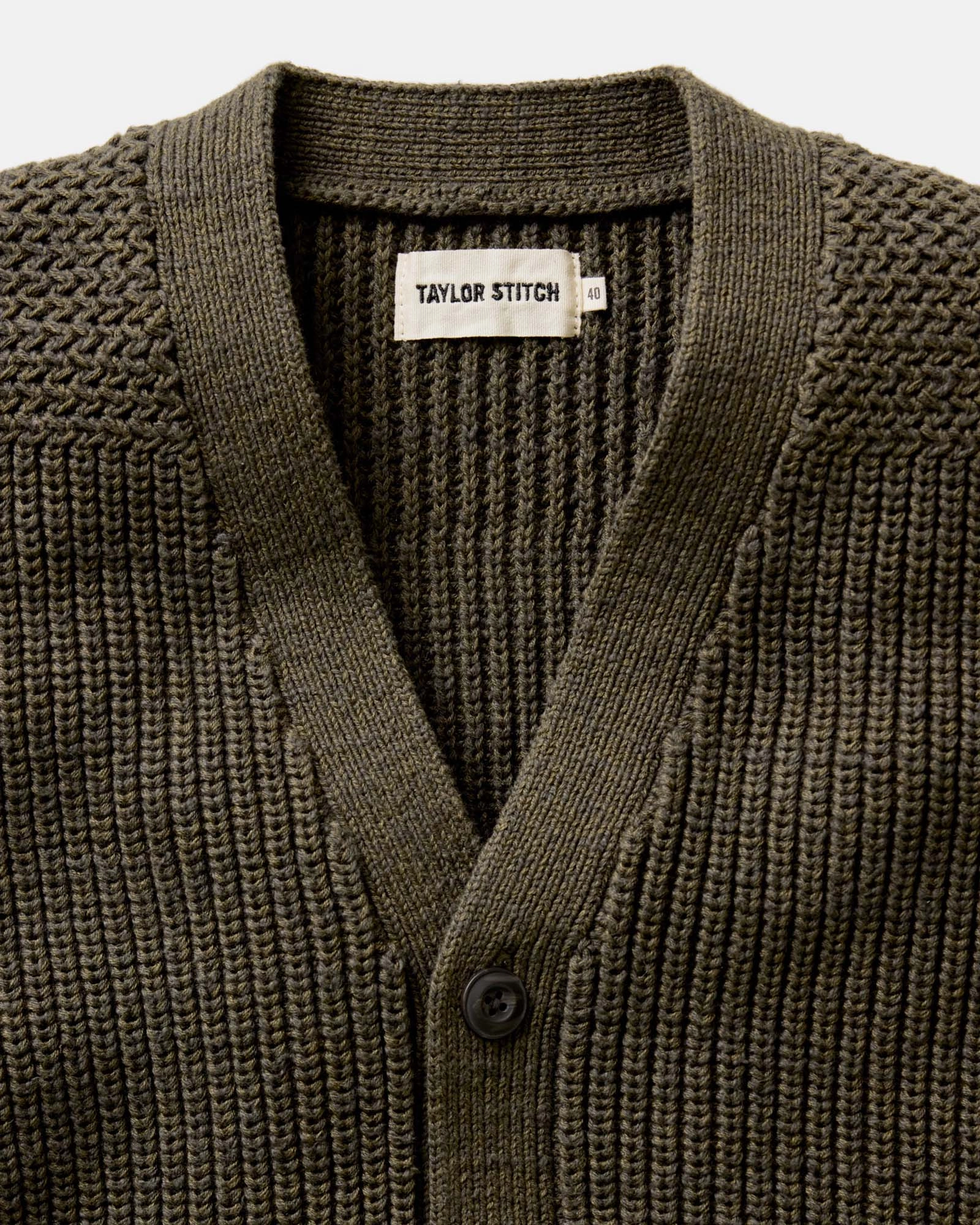 The Mariner Cardigan in Heather Loden Slub Soft Layer