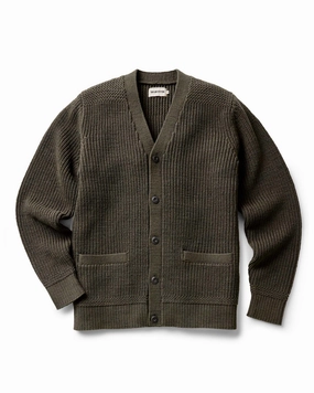 Cozy Must-Have The Mariner Cardigan in Heather Loden Slub