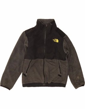 Style Driven Mid-layer THE NORTH FACE Boys Fleece Jacket 7-8 Years Small  Black Colourblock