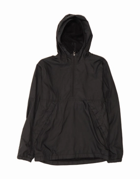 THE NORTH FACE Boys Hooded Rain Jacket 14-15 Years XL  Black Polyester Soft Shell Imagine