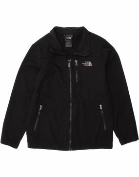 THE NORTH FACE Boys Windbreaker Jacket 10-11 Years Medium Black Polyester slim Adventure Comfort