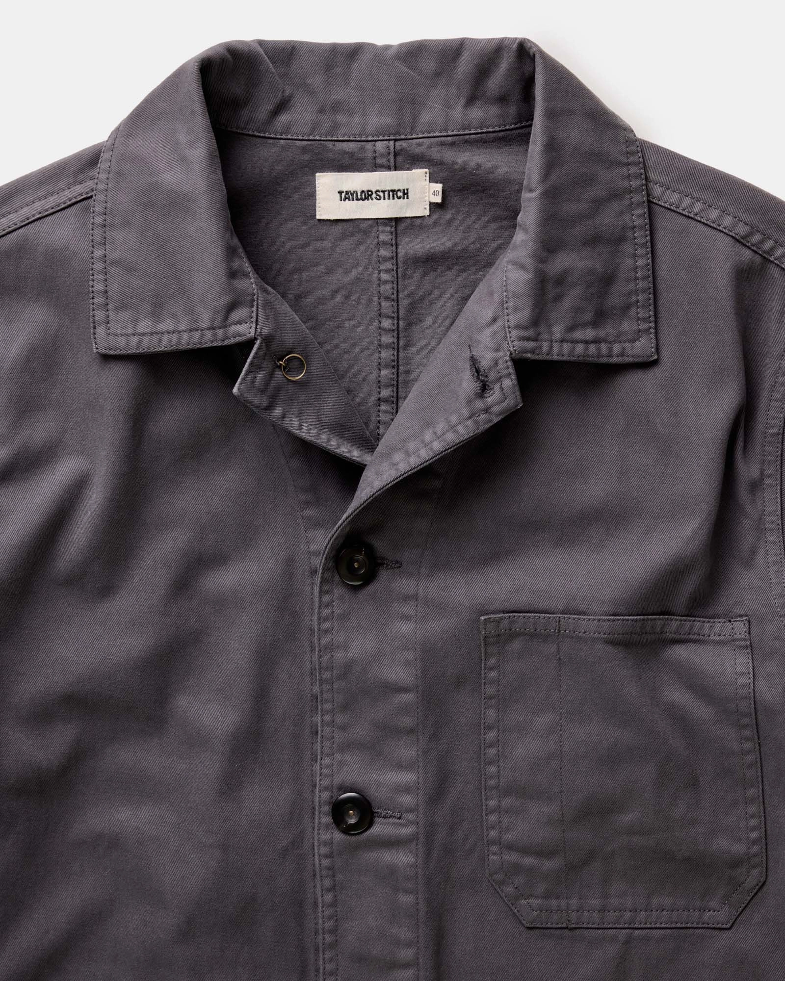 The Ojai Jacket in Organic Charcoal Foundation Twill Urban Look