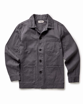 The Ojai Jacket in Organic Charcoal Foundation Twill Casual Fit Weather Resistant Coating