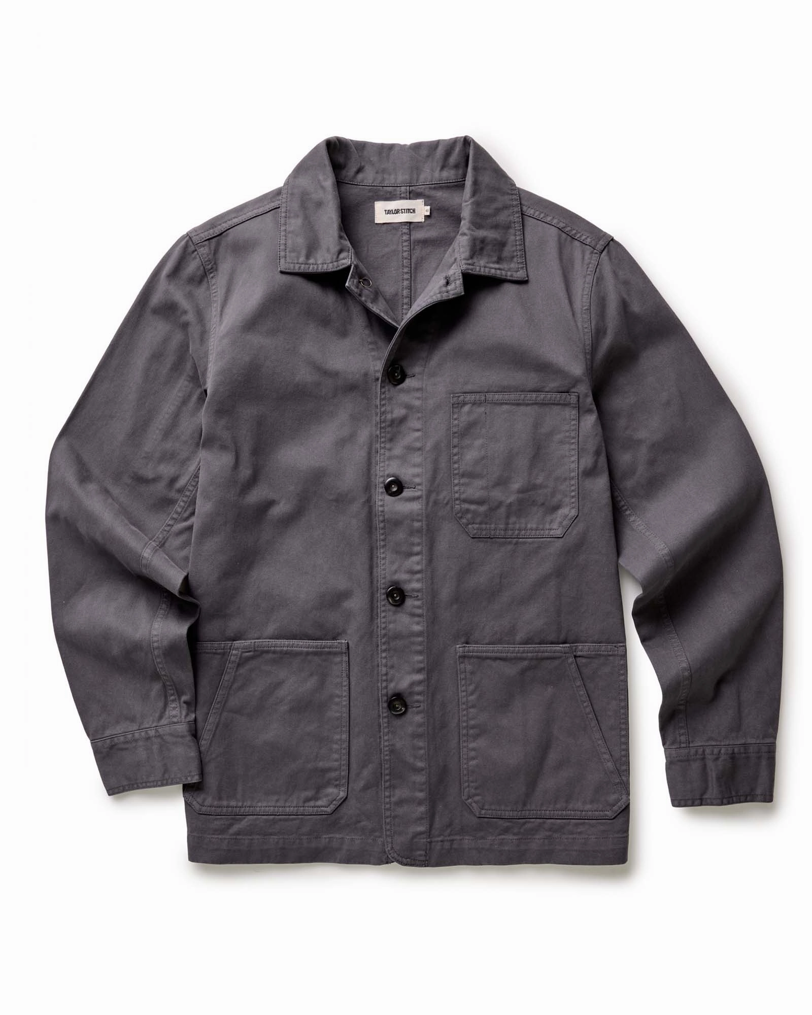 The Ojai Jacket in Organic Charcoal Foundation Twill Casual Fit Weather Resistant Coating