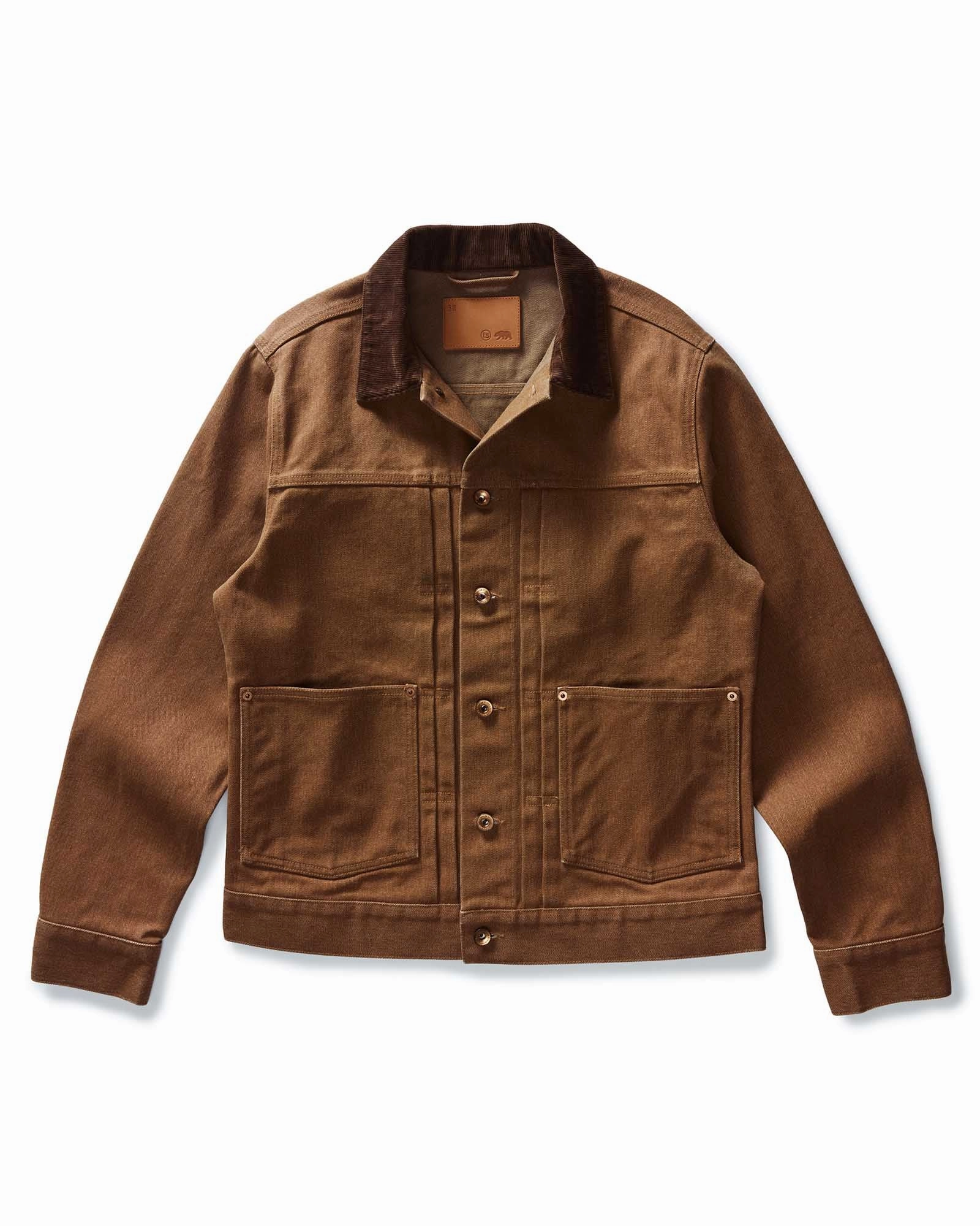 The Ryder Jacket in Tobacco Chipped Canvas Active Lifestyle