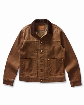The Ryder Jacket in Tobacco Chipped Canvas Active Lifestyle